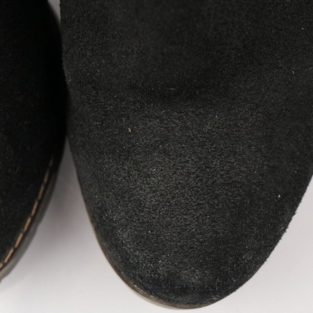 Clarks Women's Pause Camelia Boot Size 7 Chelsea Black Suede Block Heel Comfy - Picture 10 of 13